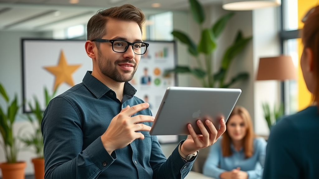 digital marketing agency presenting content marketing results to Long Island business team