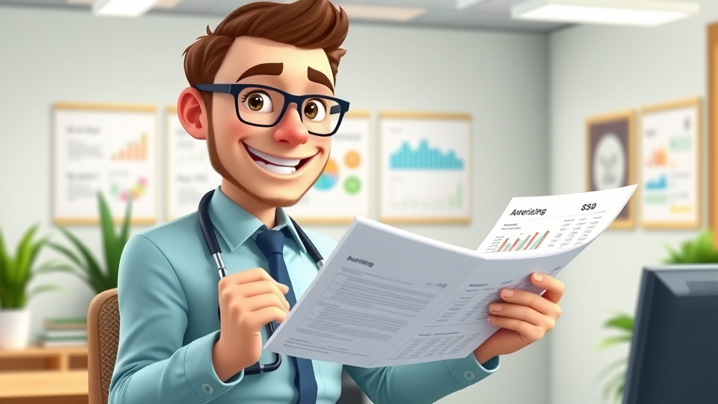 Long Island ad strategist reviewing digital marketing budget on tablet and printed spreadsheets