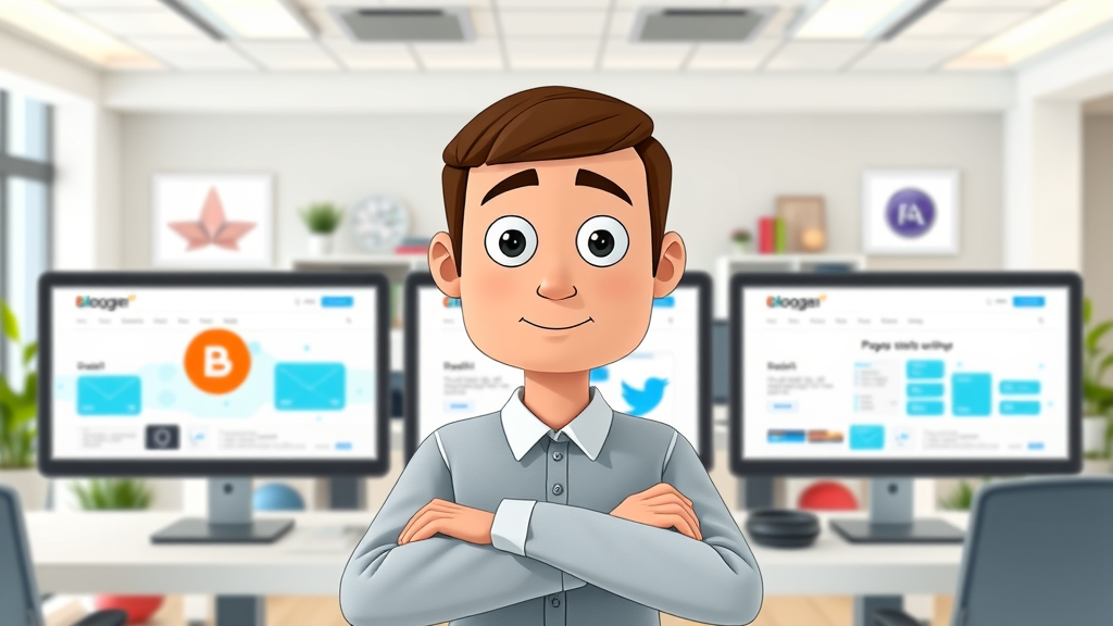 sleek comparison of leading blogging platforms for entrepreneurs with dashboard screenshots and device logos
