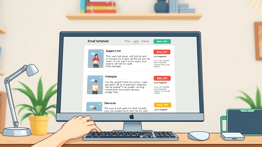 well-structured email template highlighting subject lines and CTAs in a marketing campaign
