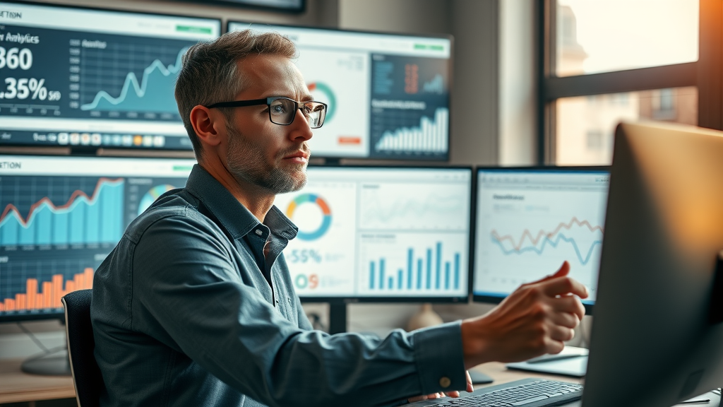 small business seo analytics dashboard monitoring performance