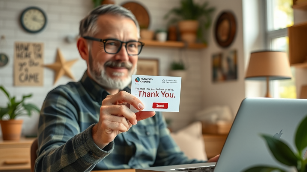 nonprofit marketer sending personalized thank-you emails for targeted email marketing campaign, building donor relationships