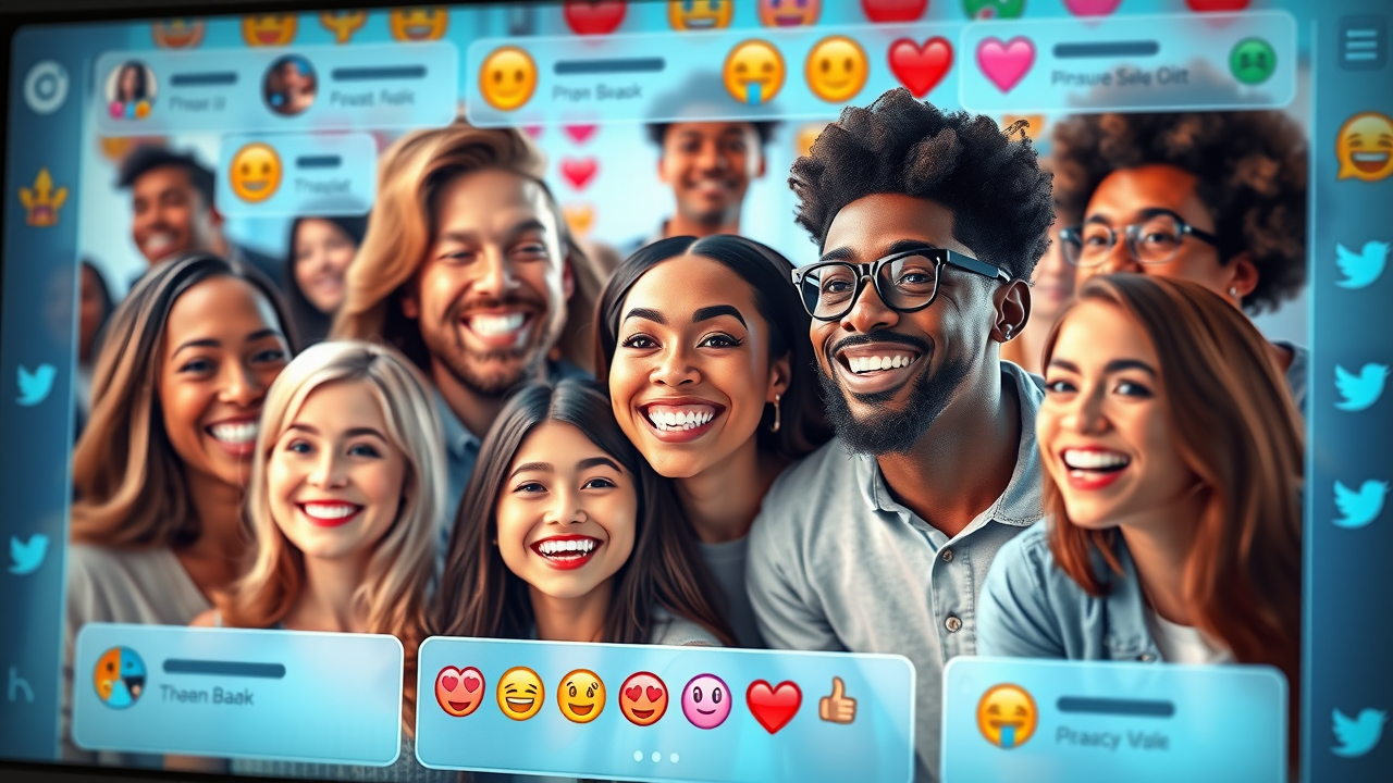 Vibrant online community feed boosting brand awareness through engaging social media strategies