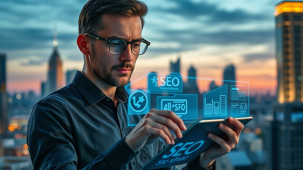 Content strategist outlining SEO blog structure, optimizing blog posts for small businesses