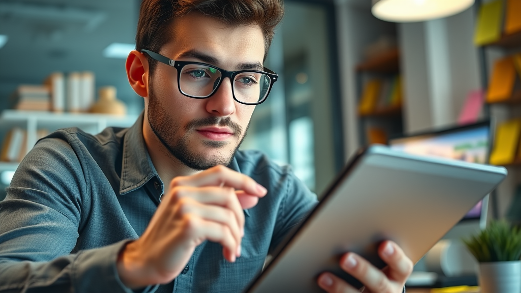 Digital marketer conducting local keyword research for SEO strategies