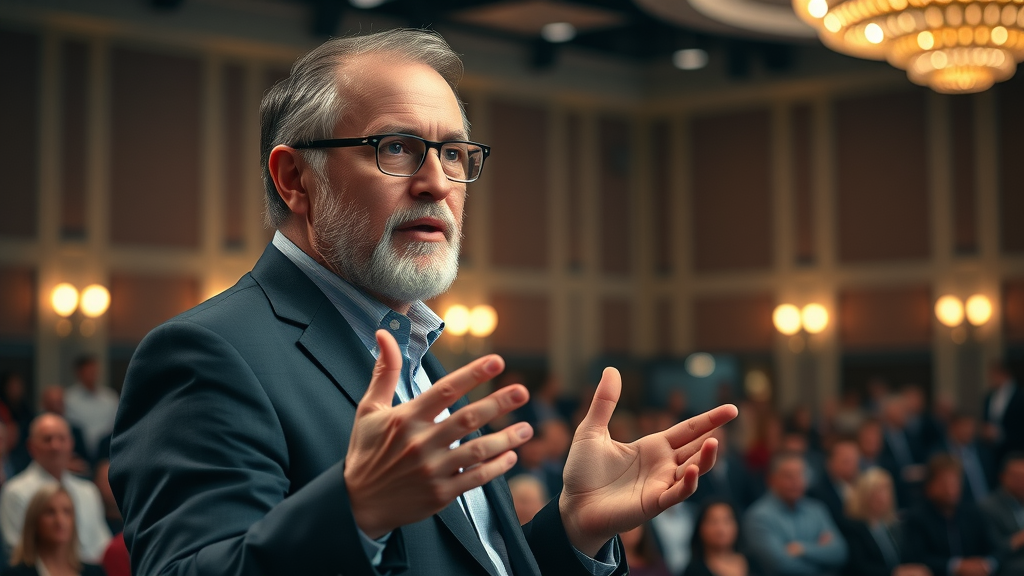 distinguished industry expert sharing advice on effective small business blog topics