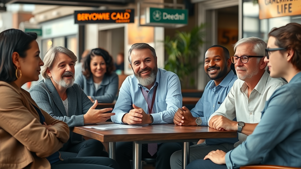 Long Island business owners asking content marketing questions in local setting
