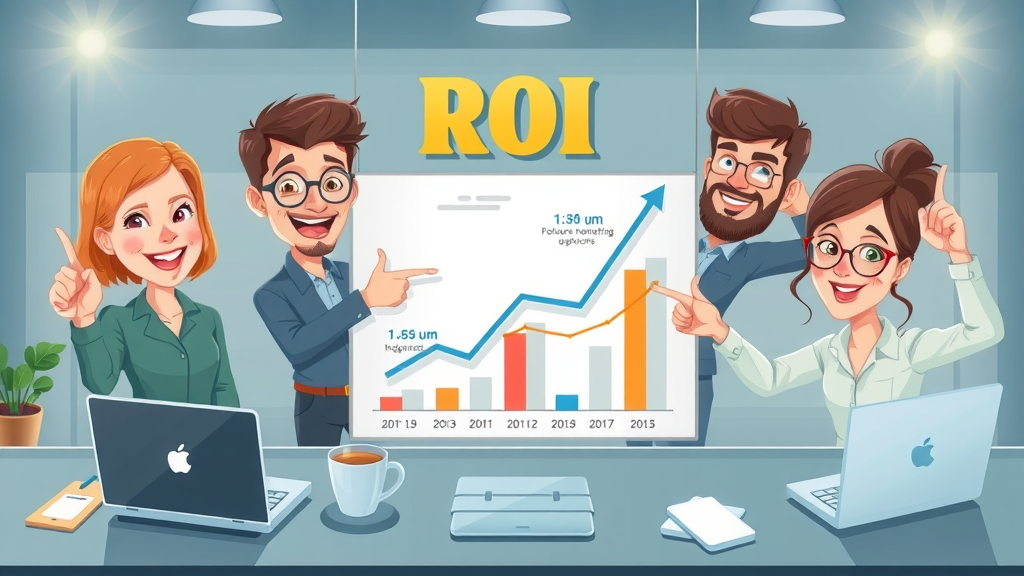 Infographic illustrating rising video engagement and ROI statistics in video marketing