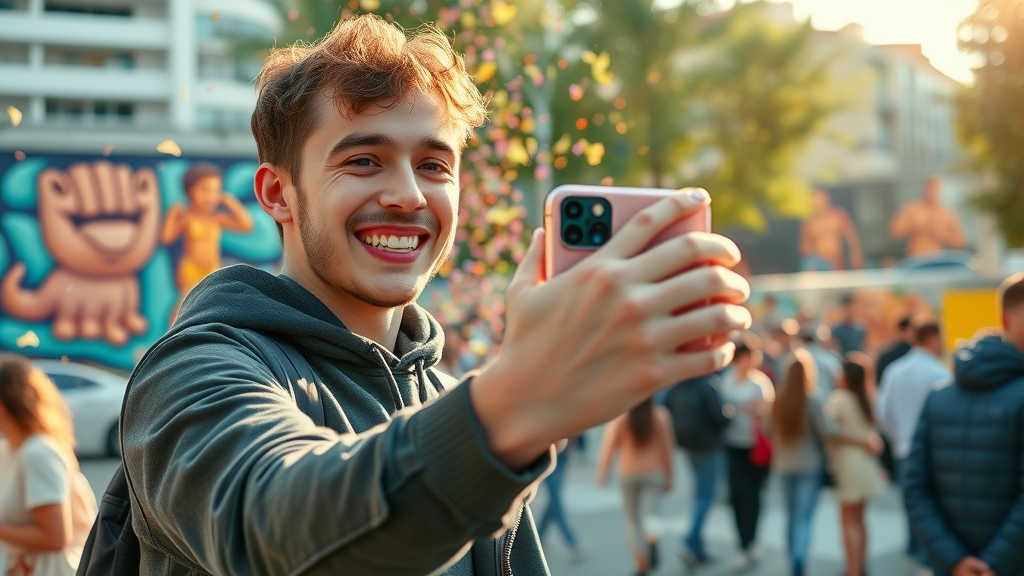 creator filming engaging short video content for increasing engagement with video on social media