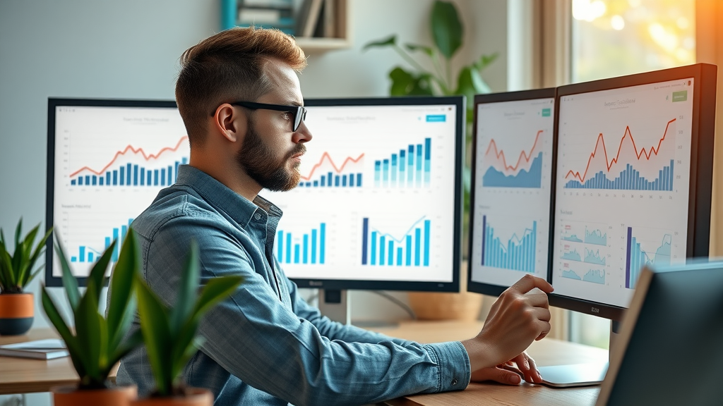creative marketer compares A/B test results to optimize email marketing campaign performance