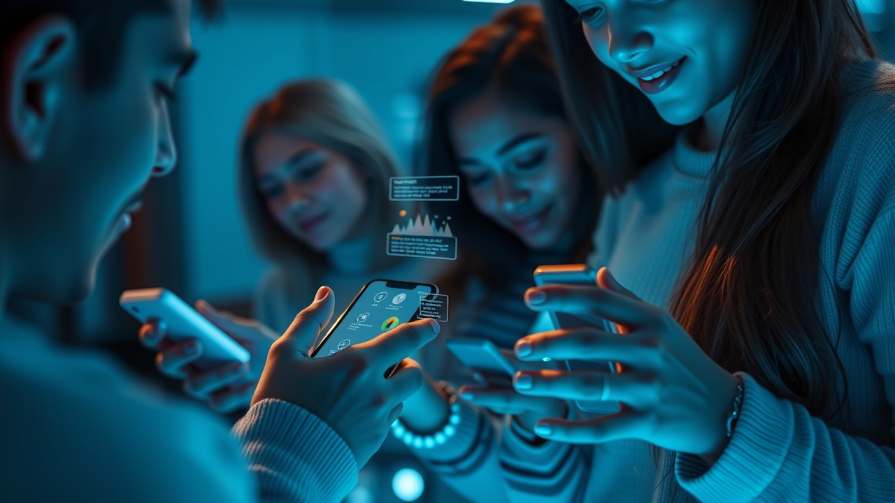 Digital Marketing Strategies For Local Businesses modern digital dashboard, analytical expression, analyzing statistics, office workspace, data visualizations, cool blue and gray tones