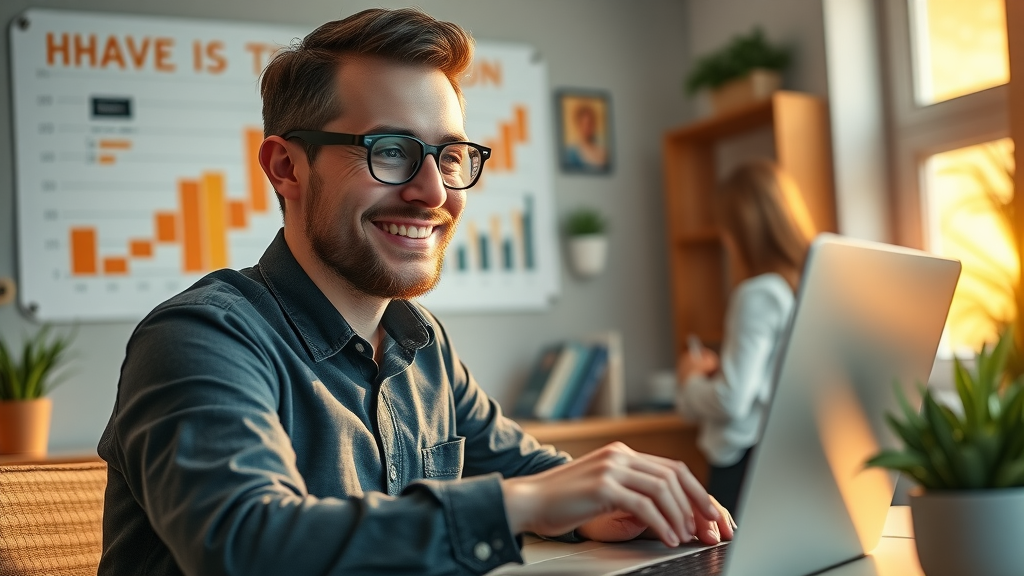 Motivated business blogger tracking rankings for SEO tips for small business blogs