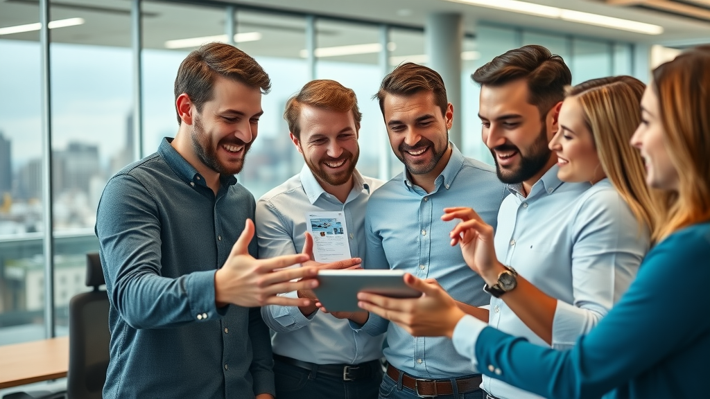 Dynamic Long Island marketing team collaborating on digital advertising strategy