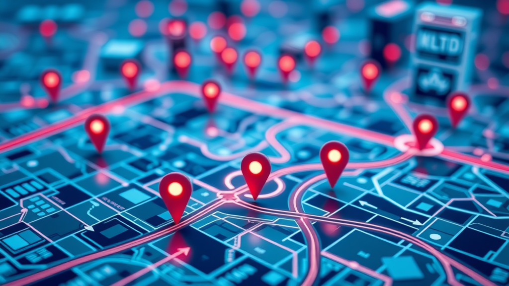 local SEO optimization dynamic map with business locations marked