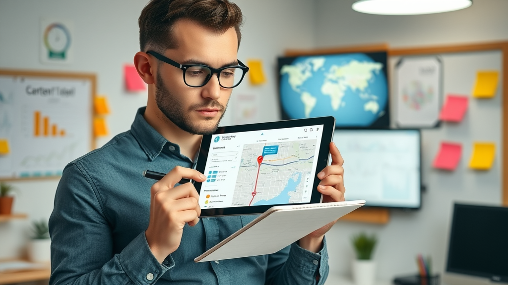 local SEO optimization content strategist working on local landing pages